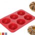 Кухонная силиконовая форма 6 мини-кексов