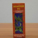 Средство от болей в суставах в виде бальзама Золотой Ус с муравьиным спиртом