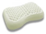 Подушка ортопедическая из латекса с выемкой и массажным верхом