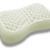 Подушка ортопедическая из латекса с выемкой и массажным верхом