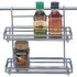 Кухонная полка для рейлинга двухэтажная 26х10 см