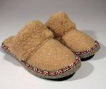 Тапочки верблюжьи с опушкой (женские)