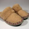 Тапочки верблюжьи с опушкой (женские)