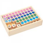 Набор кубиков для обучения счету Веселые горошинки.