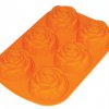 Формочка для выпечки силиконовая 6 розочек