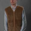 Шерстяная жилетка c шерстью верблюда Chocolate