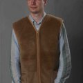 Шерстяная жилетка c шерстью верблюда Chocolate