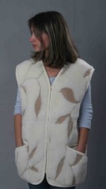 Мериносовый жилет меховой Симфония