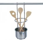 Подставка для кухонных принадлежностей на рейлинг