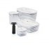 Пищевые боксы 2 700 мл. + 1 500 мл. +1 300 мл. + 500 мл. с насосом в наборе Dafi Set4