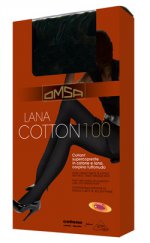 Осенне-зимние колготы с шерстью Лана Коттон 100 Omsa