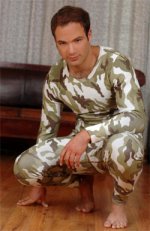 Футболка из ангоры мужская с длинным рукавом Камуфляж