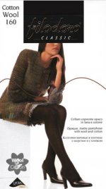 Шерстяные колготки Коттон Вул 160 Филодоро Классик