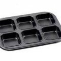 Форма для выпечки с антипригарным покрытием 6 квадратиков