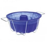 Силиконовая форма круглый кекс на металлической подставке