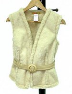 Жилетка меховая на пуговках овечая (автоледи)