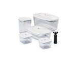 Боксы для хранения продуктов 2700мл + 1500мл + 1300мл + 500мл + 500мл с насосом в комплекте Dafi Set5