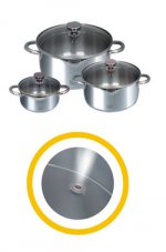 Кухонный комплект из 3 кастрюль с крышками Marta 2948