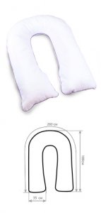 Подушка для беременных в форме U 280 x 35