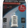 Автомобильный переходник ROBITON TwinUSB1000/AUTO 1000мА с 2 USB выходами