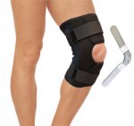 Ортез на колено расстегиваемый с шарнирами