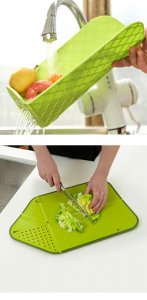 Дуршлаг-разделочная доска