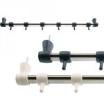 Кухонное крепление вешалка 40 см,светлая, 6 крючков UNO