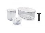 Вакуумные контейнеры для еды 2,7л + 1,3л + 0,5л с насосом в наборе Dafi Set3extra