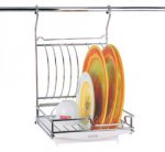 Сушилка с подносом рейлинговая 25 см